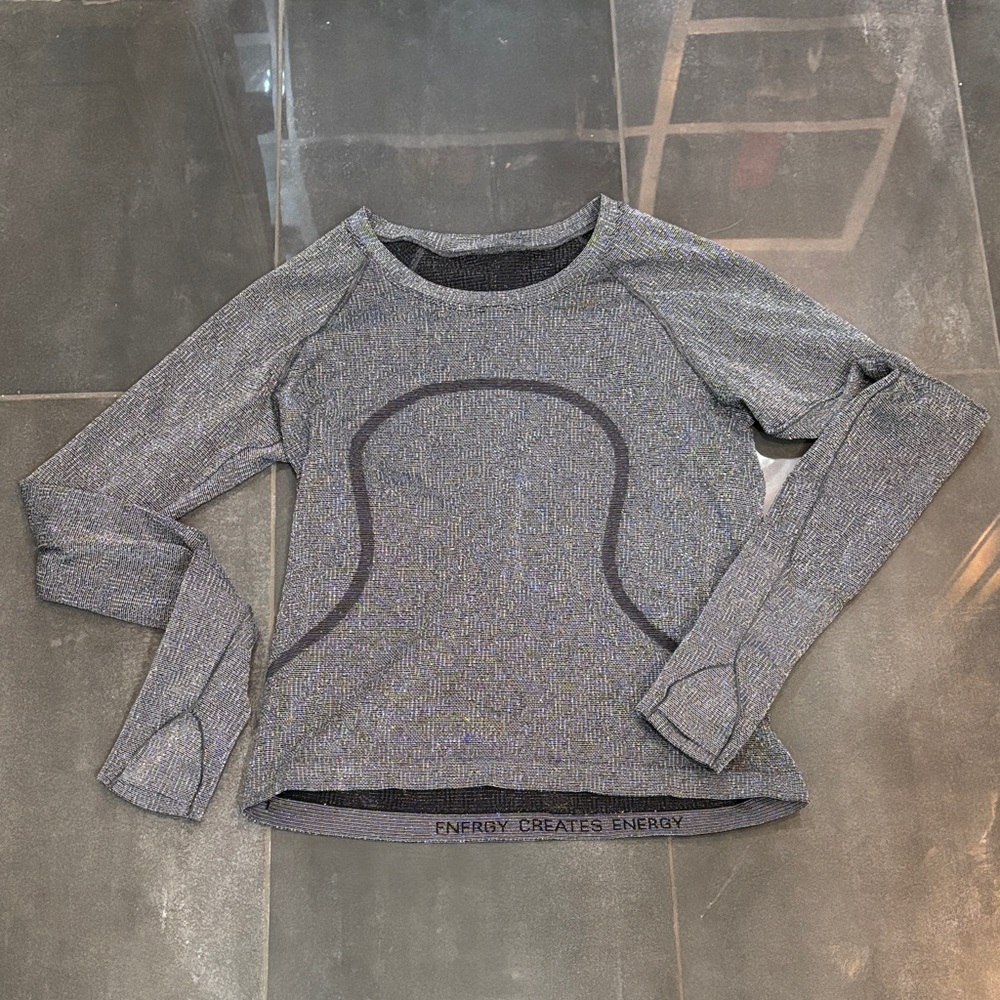 Lululemon shimmery workout top